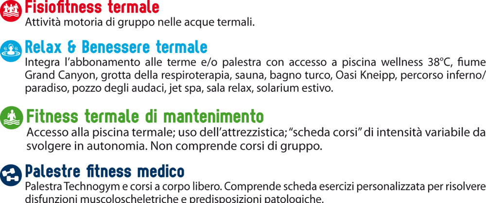 abbonamenti terme e palestra